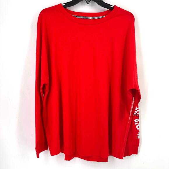 Volcom US Snowboard Team Red T-Shirt ALIVE WE RIDE Womens Size Medium - Picture 3 of 10